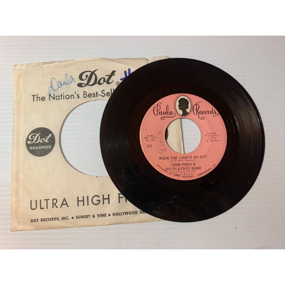 Vintage 45 RPM Vinyl Record John Fred & His Playboy Band Paula Records